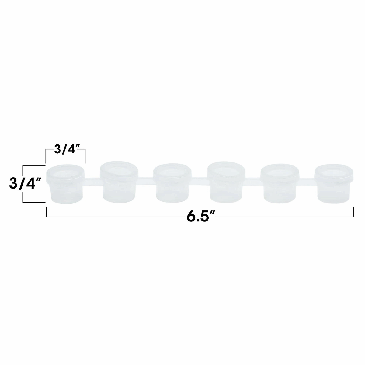 Angelus-maalikupit 6 x 1/6 oz., tyhjät