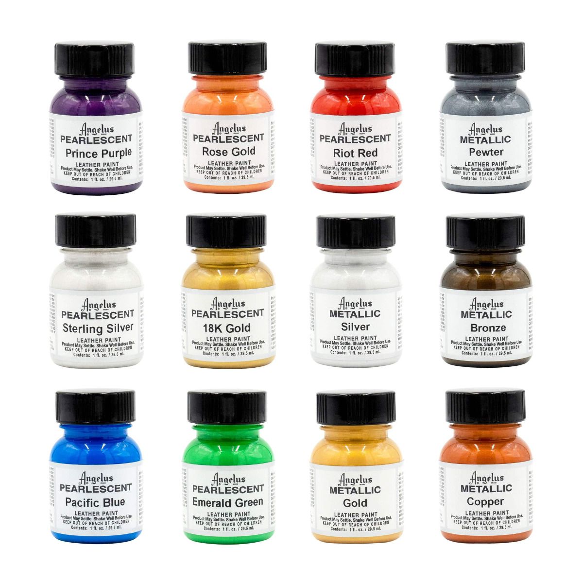 Pearlescent and Metallic Paint Kit -maalisetti, 12 väriä