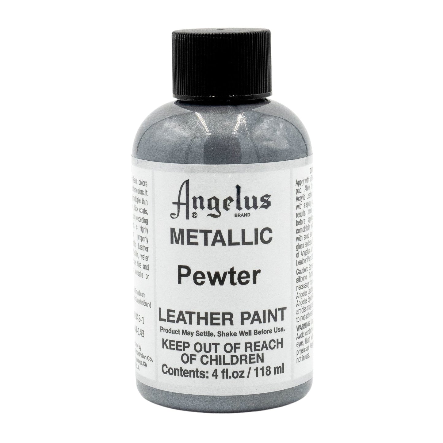 Angelus Leather Paint Pewter -nahkamaali