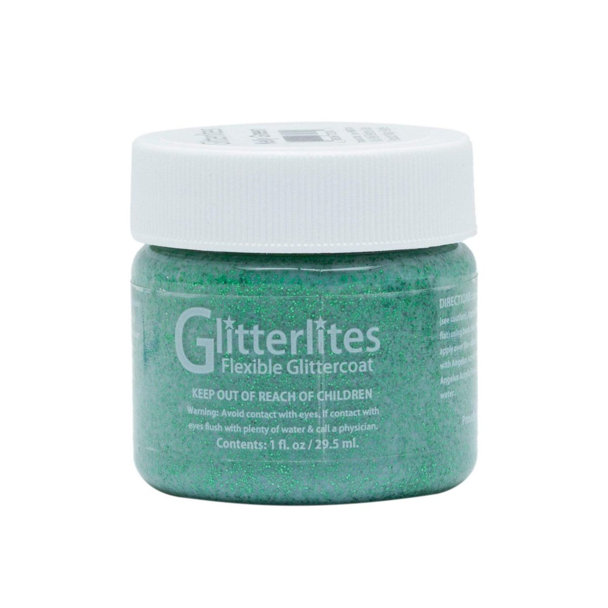 Angelus Glitterlites Kelly Green -glittermaali, 29,5 ml