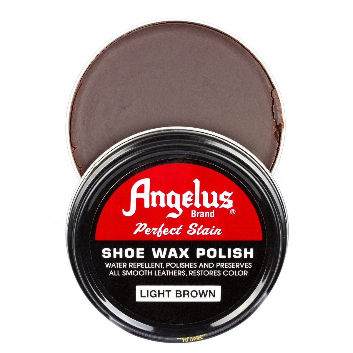 Angelus Shoe Wax Polish Light Brown -kenkävaha, 88 ml
