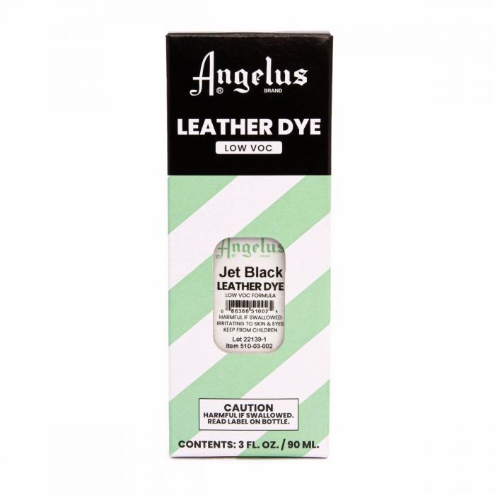 Angelus Jet Black Low VOC Leather Dye -nahkaväri, 88 ml