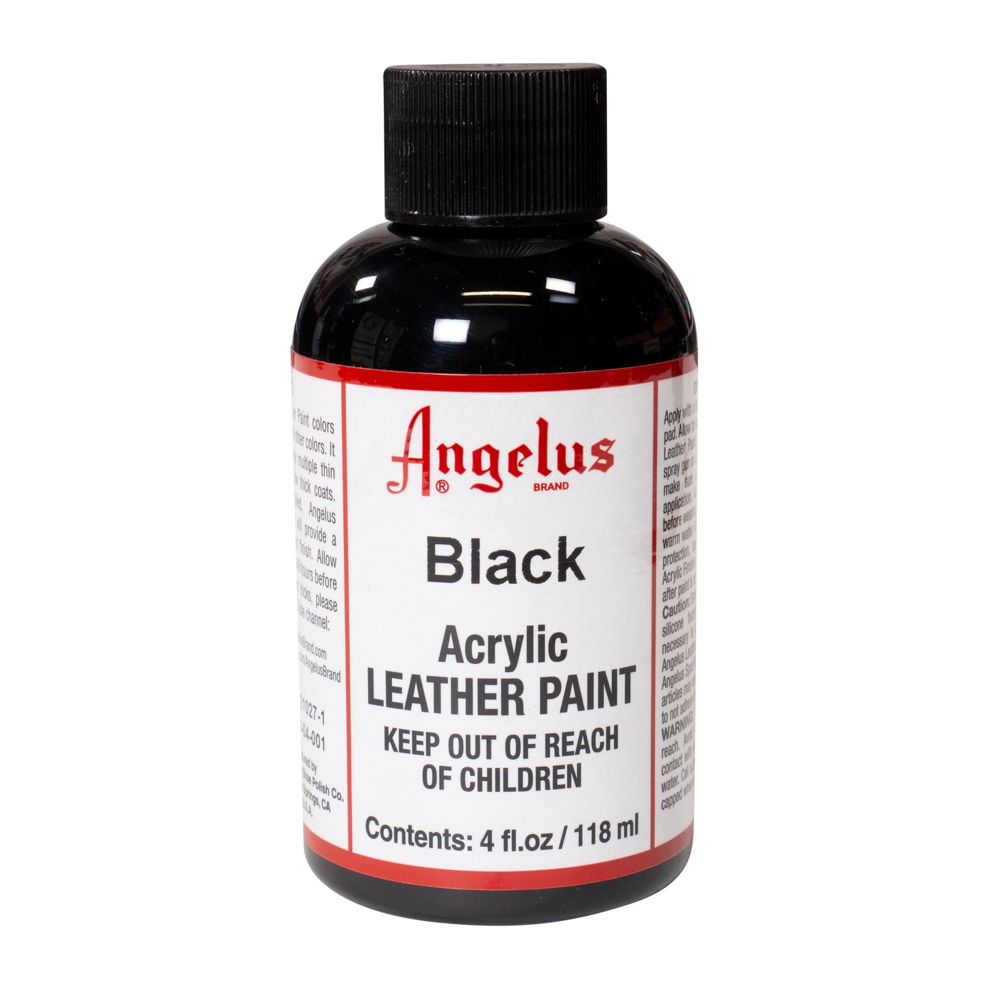Angelus Leather Paint Black -nahkamaali