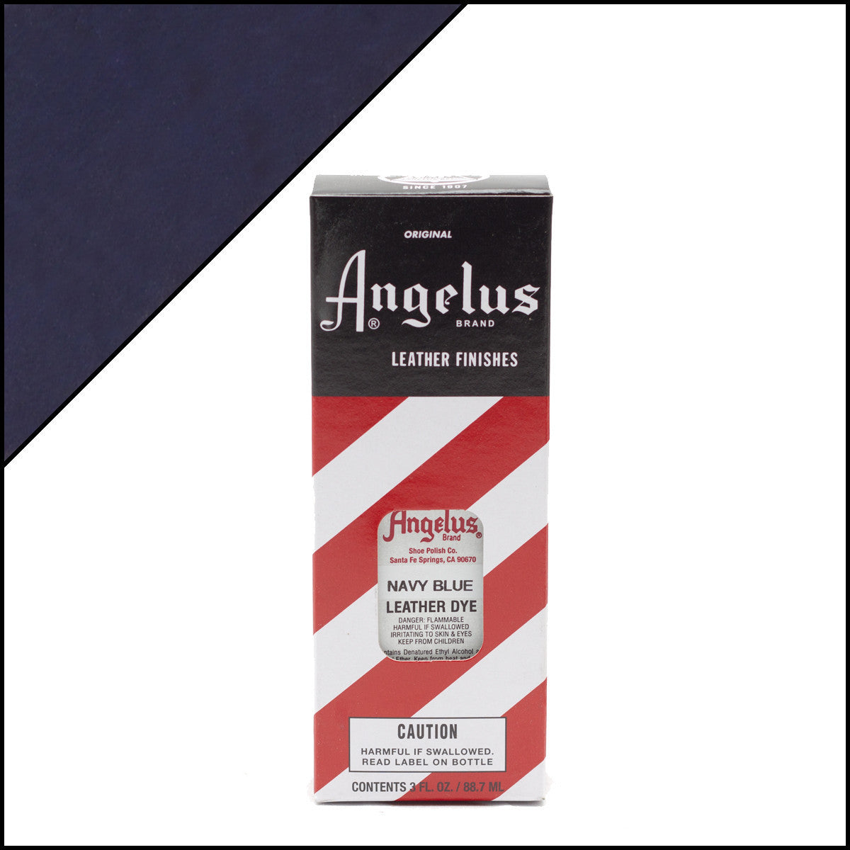 Angelus Leather Dye Navy Blue -nahkaväri, 3 oz