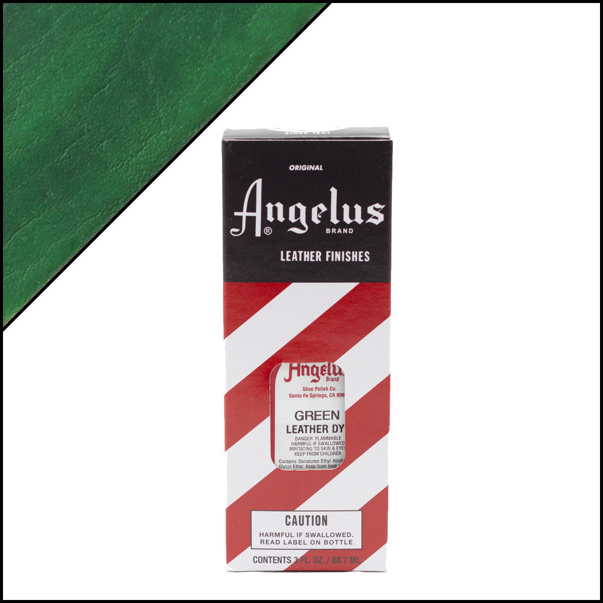 Angelus Leather Dye Green -nahkaväri, 3 oz