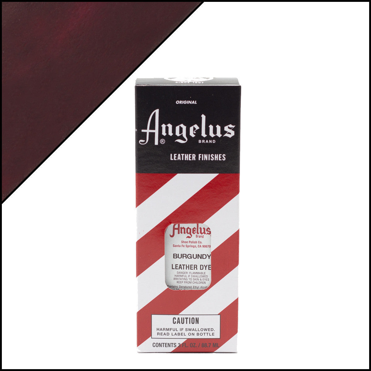 Angelus Leather Dye Burgundy Red -nahkaväri, 3 oz