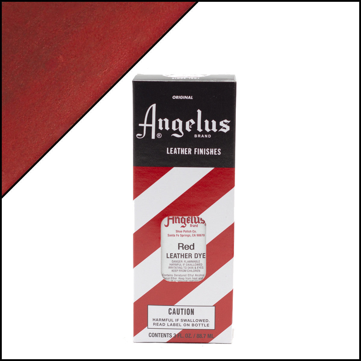 Angelus Leather Dye Red -nahkaväri, 3 oz