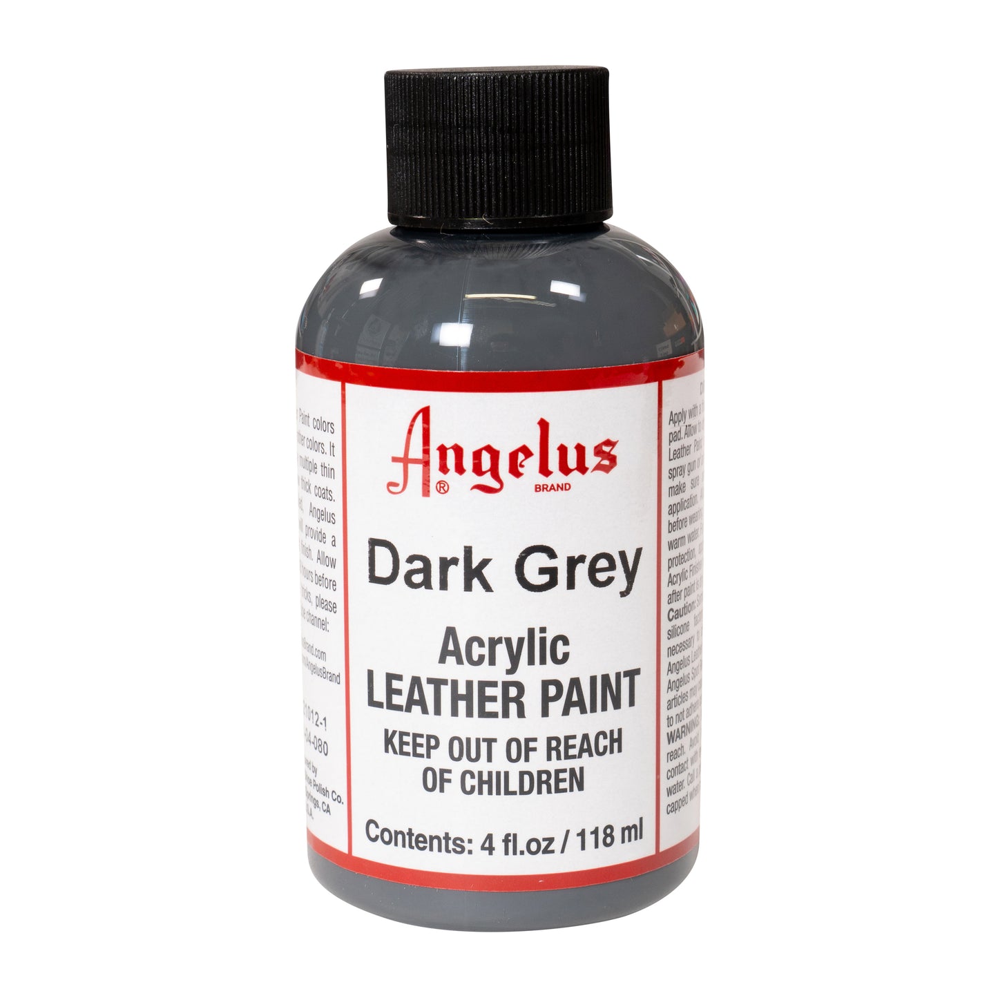 Angelus Leather Paint Dark Grey -nahkamaali