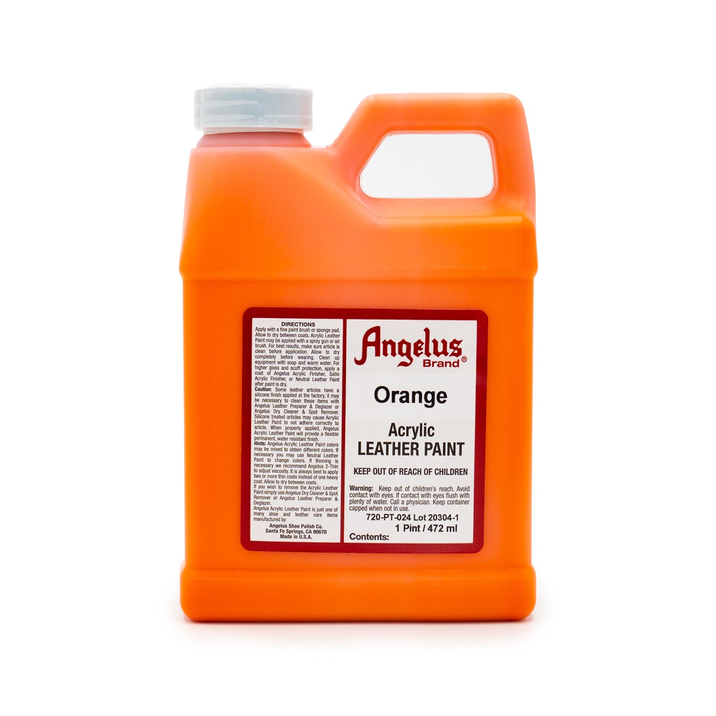 Angelus Leather Paint Orange -nahkamaali