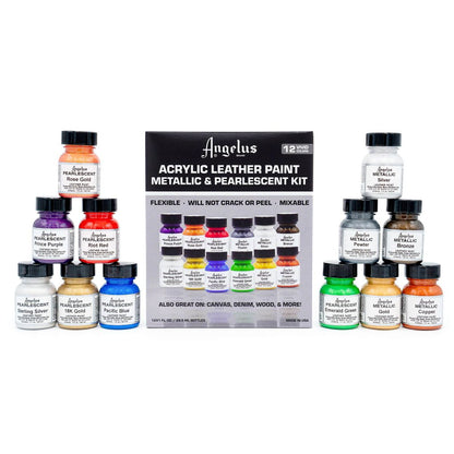 Pearlescent and Metallic Paint Kit -maalisetti, 12 väriä