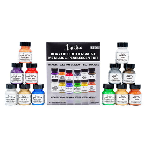 Pearlescent and Metallic Paint Kit -maalisetti, 12 väriä