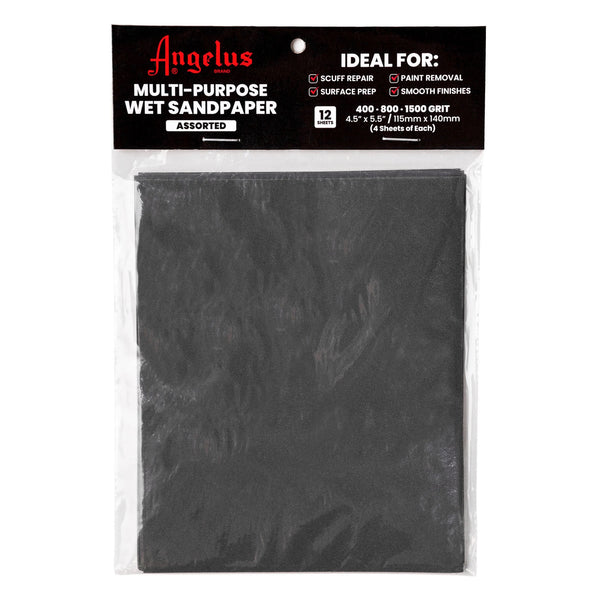 Angelus Multi-Purpose Wet Sandpaper -hiomapaperi, 12 arkkia