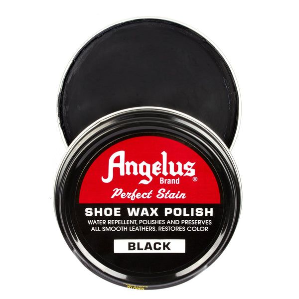 Angelus Shoe Wax Polish Black -kenkävaha, 88 ml