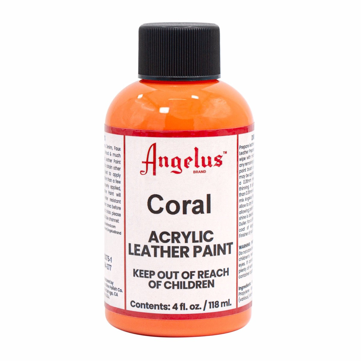 Angelus Leather Paint Coral -nahkamaali