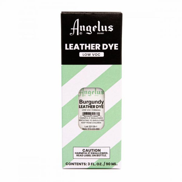Angelus Burgundy Low VOC Leather Dye -nahkaväri, 88 ml