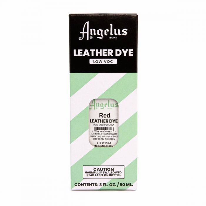 Angelus Red Low VOC Leather Dye -nahkaväri, 88 ml