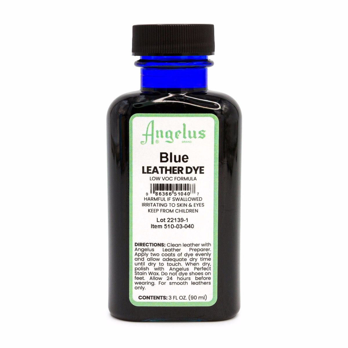 Angelus Blue Low VOC Leather Dye -nahkaväri, 88 ml