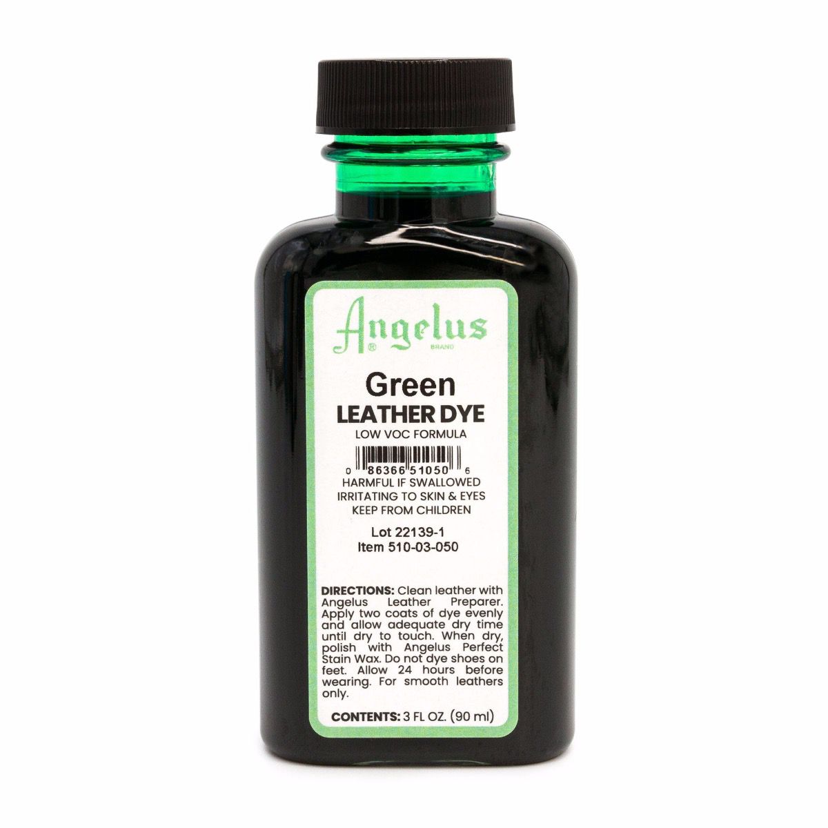Angelus Green Low VOC Leather Dye -nahkaväri, 88 ml