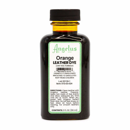 Angelus Orange Low VOC Leather Dye -nahkaväri, 88 ml