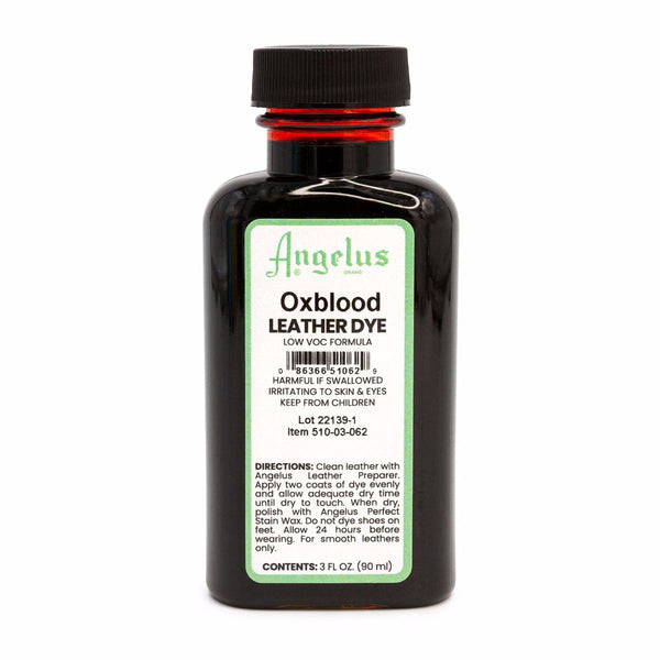 Angelus Oxblood Low VOC Leather Dye -nahkaväri, 88 ml