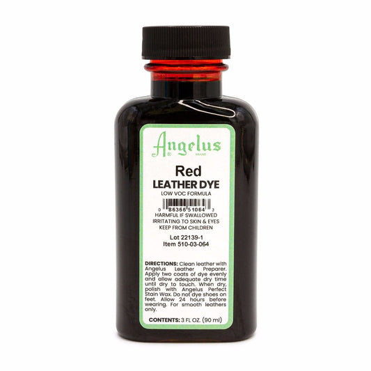 Angelus Red Low VOC Leather Dye -nahkaväri, 88 ml