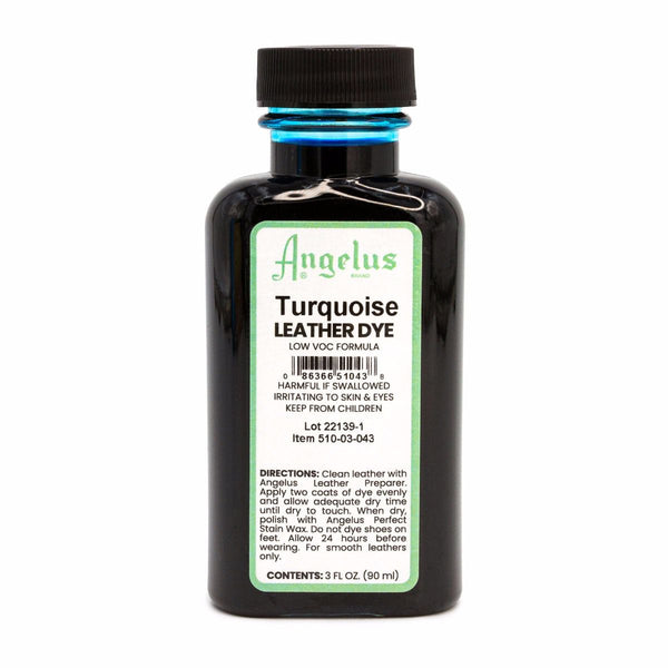 Angelus Turquoise Low VOC Leather Dye -nahkaväri, 88 ml