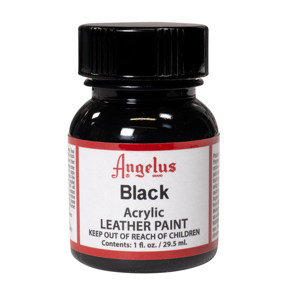 Angelus Leather Paint Black -nahkamaali