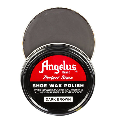 Angelus Shoe Wax Polish Dark Brown -kenkävaha, 88 ml