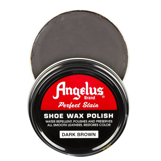 Angelus Shoe Wax Polish Dark Brown -kenkävaha, 88 ml
