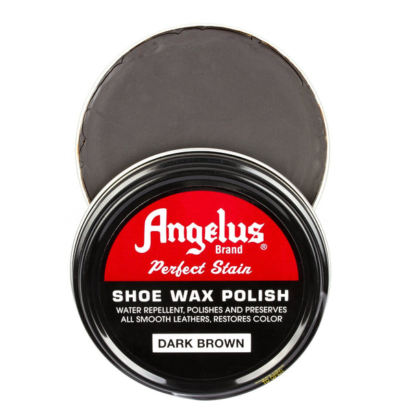 Angelus Shoe Wax Polish Dark Brown -kenkävaha, 88 ml