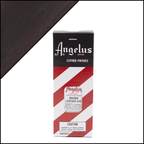 Angelus Leather Dye Brown -nahkaväri, 3 oz