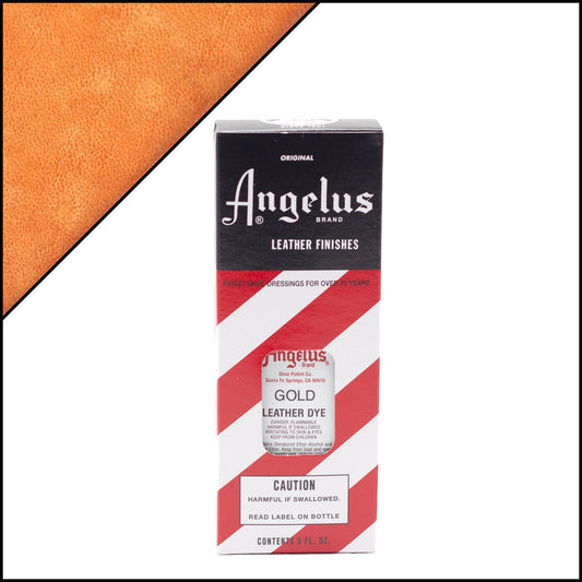 Angelus Leather Dye Gold -nahkaväri, 3 oz