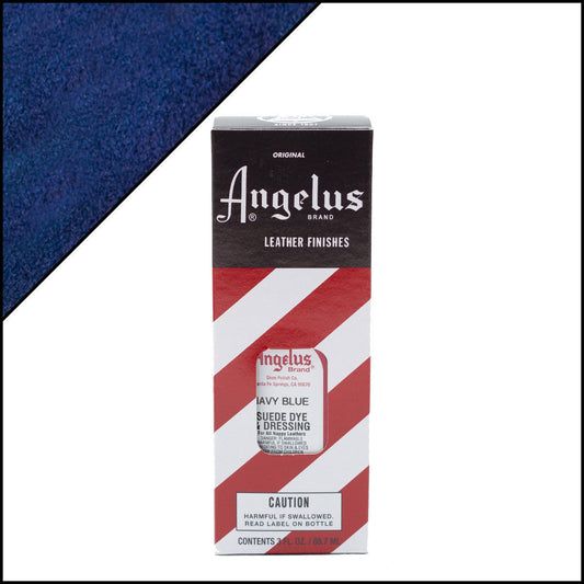 Angelus Suede Dye Navy Blue -mokkanahkaväri, 3 oz