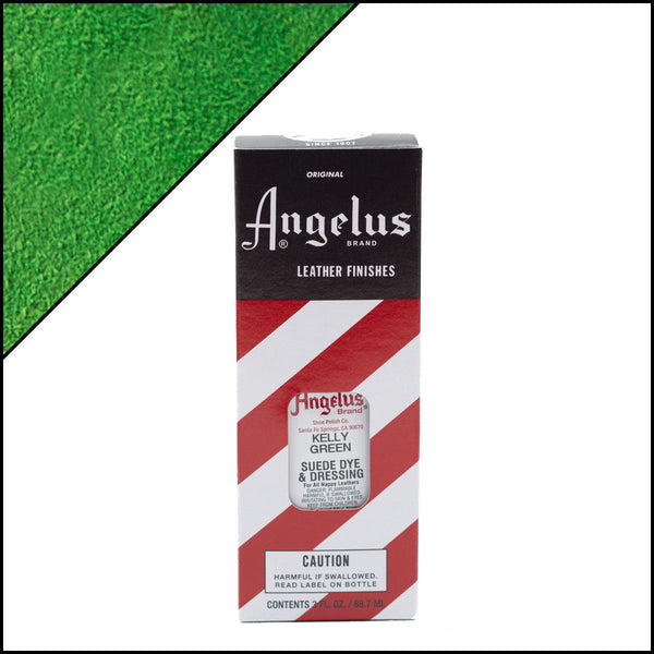 Angelus Suede Dye Kelly Green -mokkanahkaväri, 3 oz