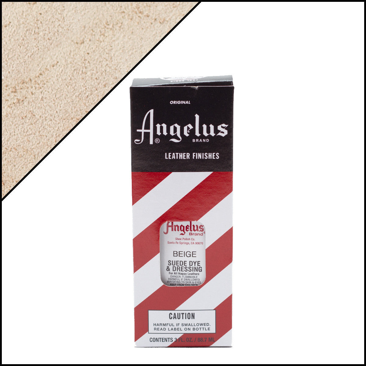 Angelus Suede Dye Beige -mokkanahkaväri, 3 oz