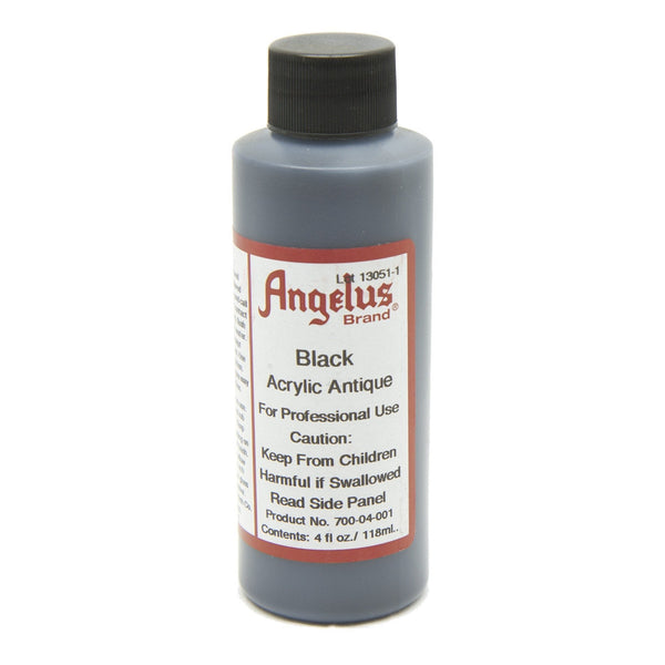 Angelus Acrylic Antique Finish Black -viimeistelyaine, 118 ml