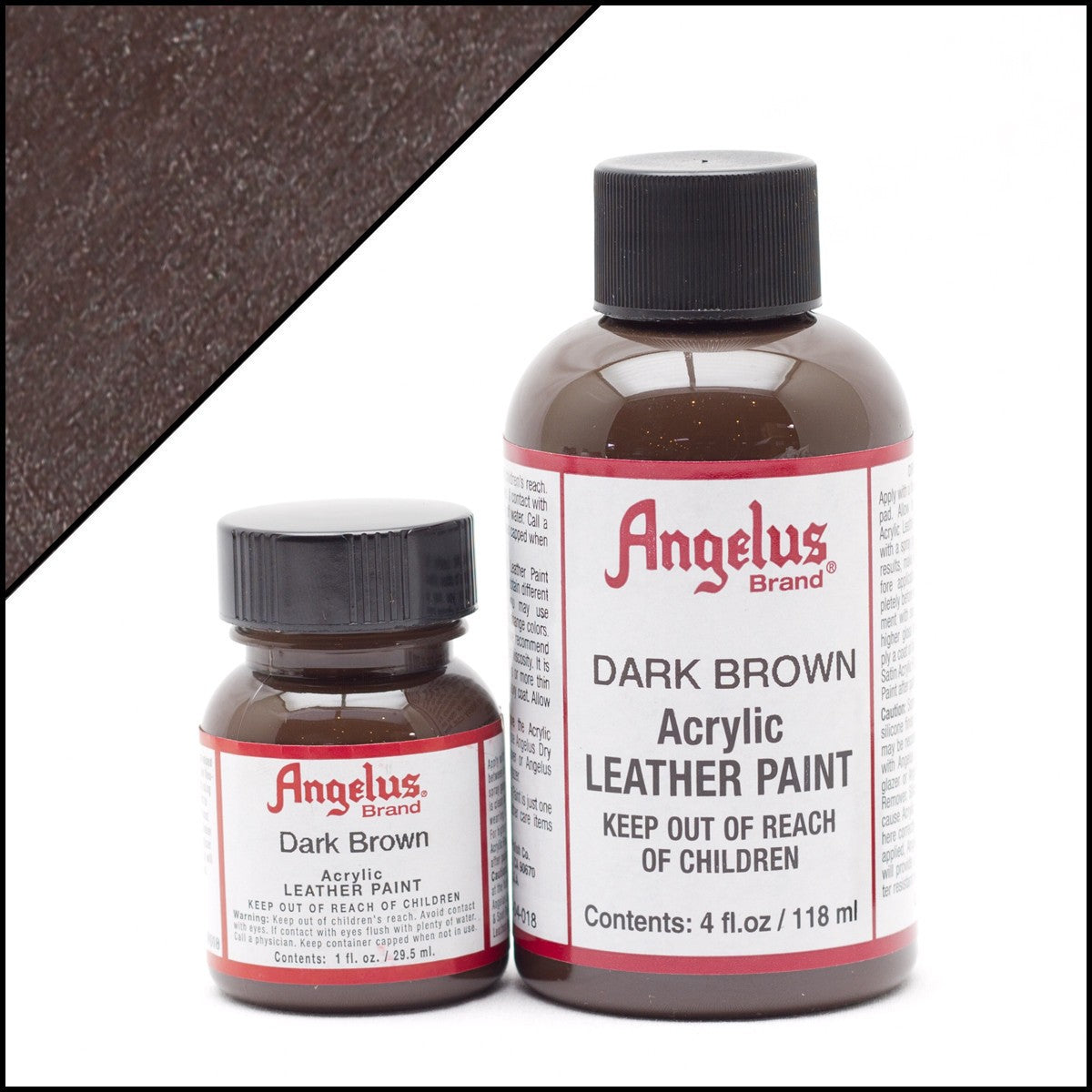 Angelus Leather Paint Dark Brown -nahkamaali