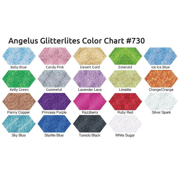 Angelus Glitterlites Tuxedo Black -glittermaali, 1 oz