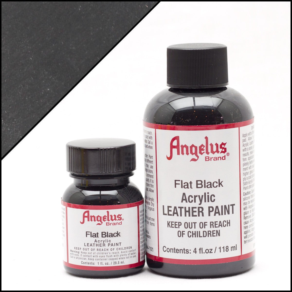Angelus Leather Paint Flat Black -nahkamaali