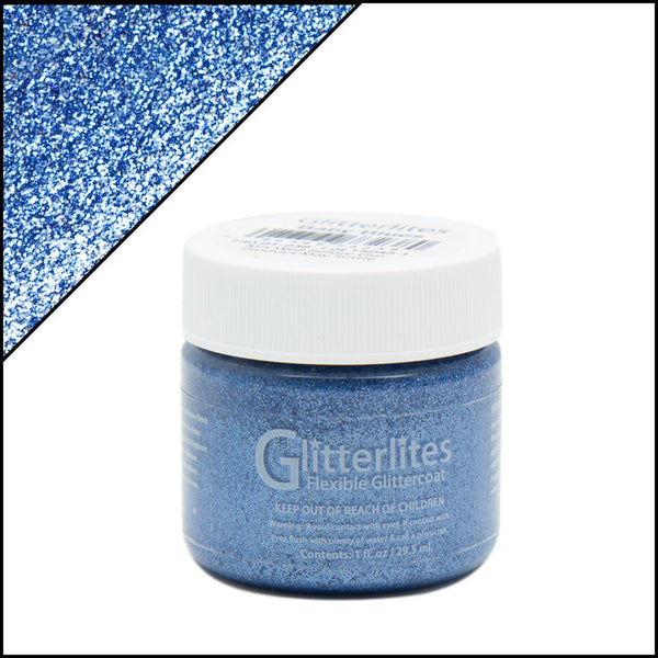 Angelus Glitterlites Baby Blue -glittermaali, 1 oz