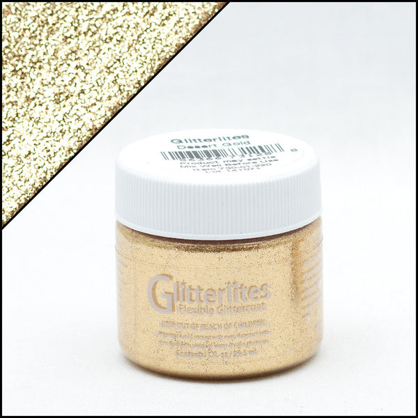 Angelus Glitterlites Desert Gold -glittermaali, 1 oz