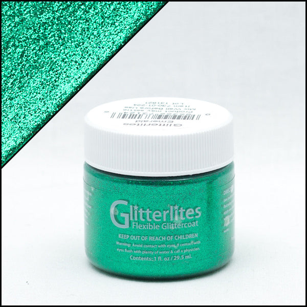 Angelus Glitterlites Emerald -glittermaali, 1 oz