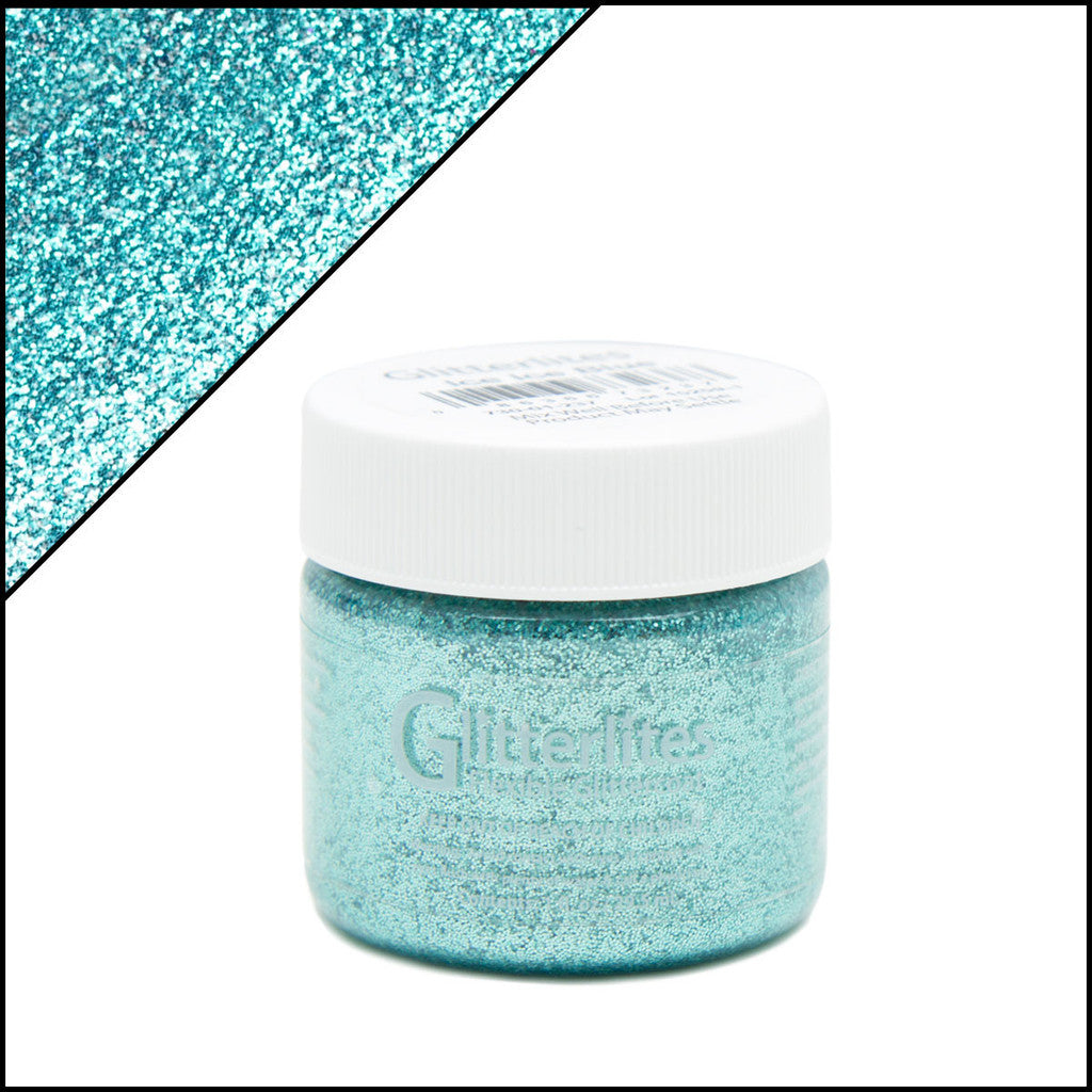 Angelus Glitterlites Ice Ice Blue -glittermaali, 1 oz