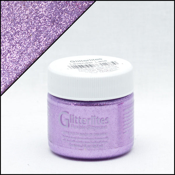 Angelus Glitterlites Lavender Lace -glittermaali, 1 oz