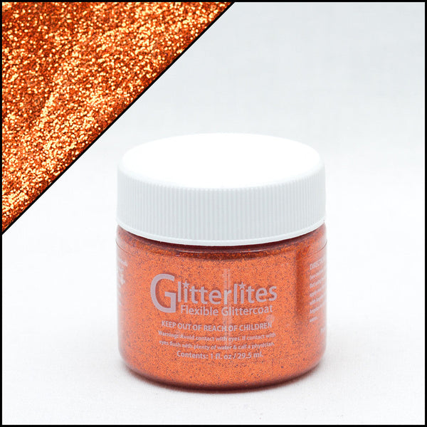 Angelus Glitterlites Orange Orange -glittermaali, 1 oz
