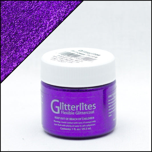 Angelus Glitterlites Princess Purple -glittermaali, 1 oz