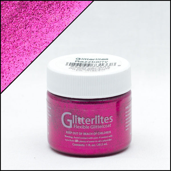 Angelus Glitterlites Razzleberry -glittermaali, 1 oz