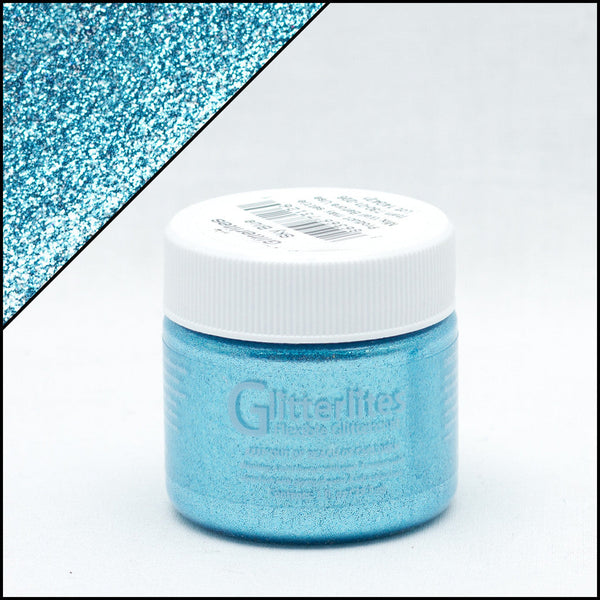 Angelus Glitterlites Sky Blue -glittermaali, 1 oz