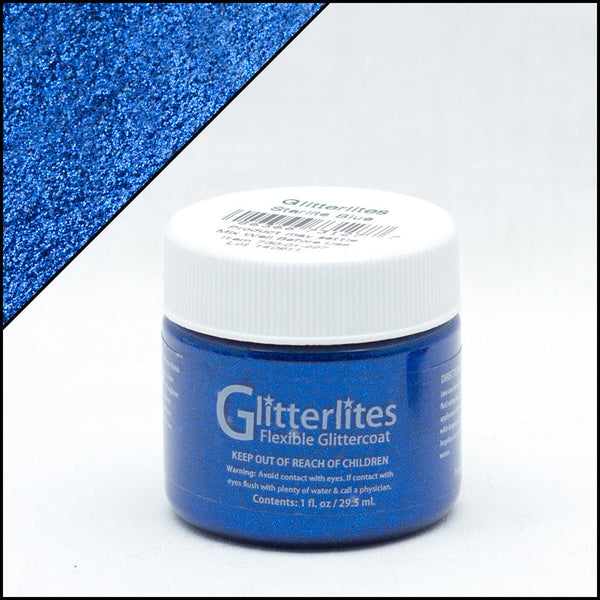 Angelus Glitterlites Starlite Blue -glittermaali, 1 oz