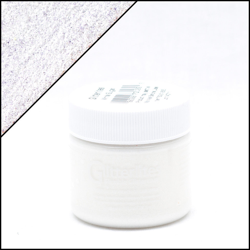 Angelus Glitterlites White Sugar -glittermaali, 1 oz
